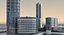 3d modern city buildings model