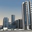 3d modern city buildings model