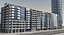 3d modern city buildings model