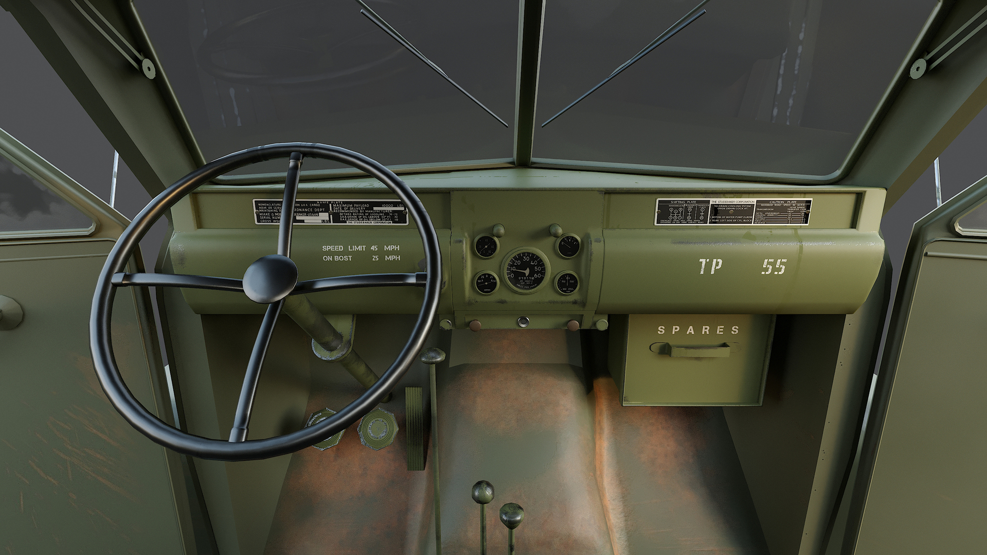 3d Studebaker Us6 Model Turbosquid 1708378