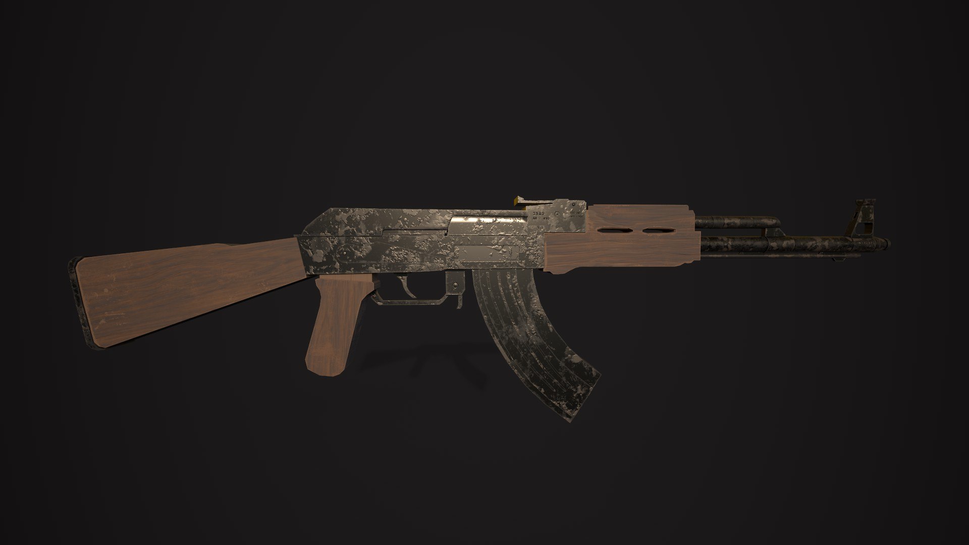 3D Assault Rifle Realistic - TurboSquid 2319916
