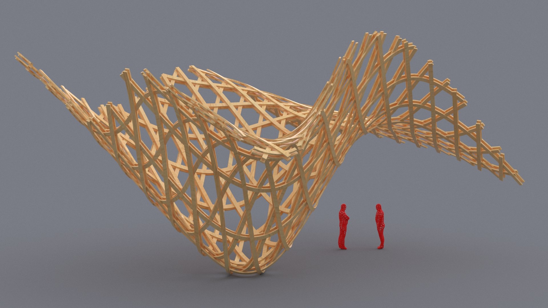 3D Parametric Organic Wooden Structure 02 - TurboSquid 2413025