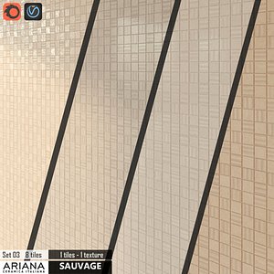 3d tile ariana sauvage set model