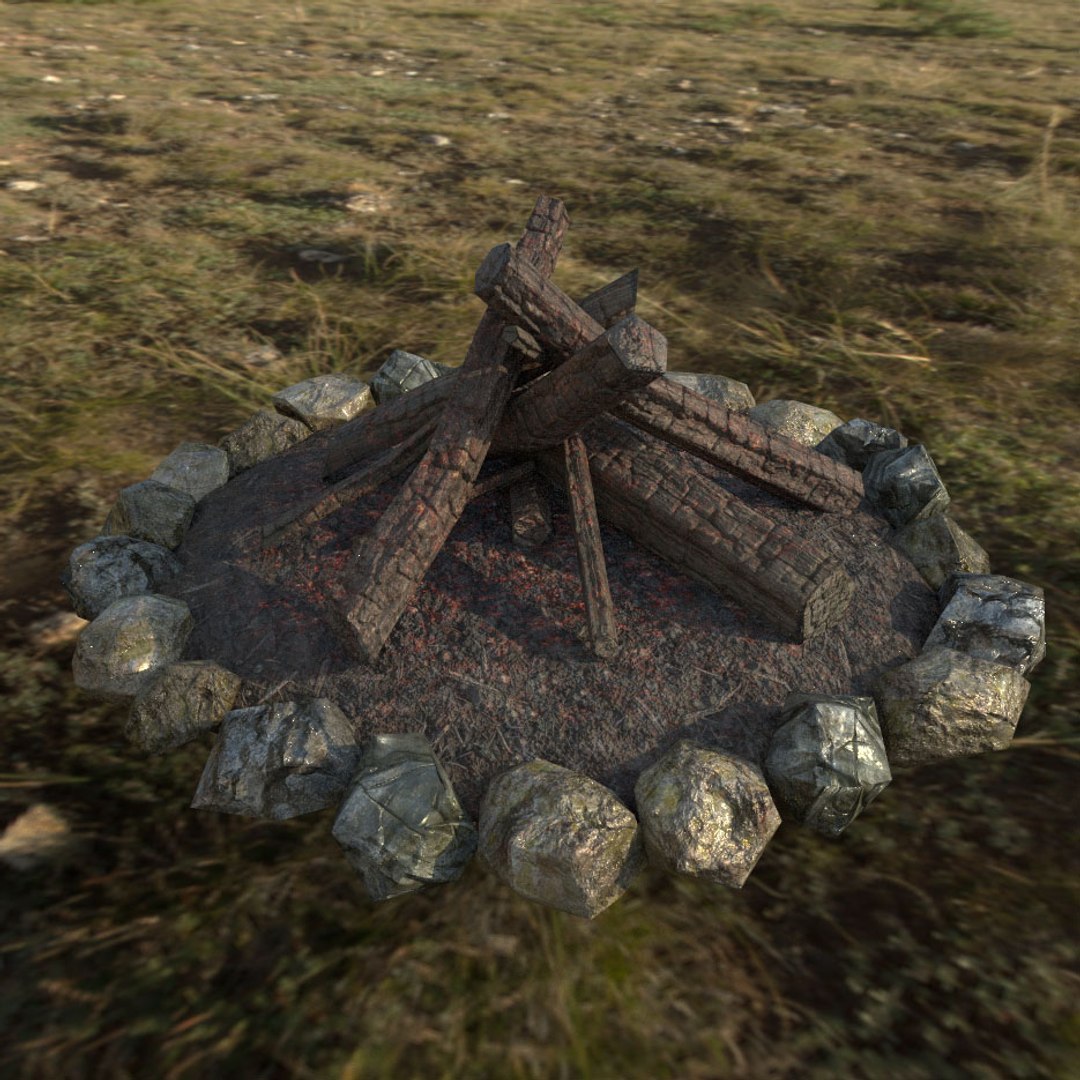 3D Bonfire Flaming Model - TurboSquid 1187821