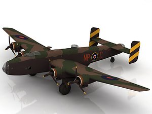 3D Handley Page Halifax BIII Aircraft