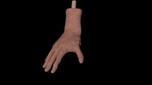 3D zombie hand model