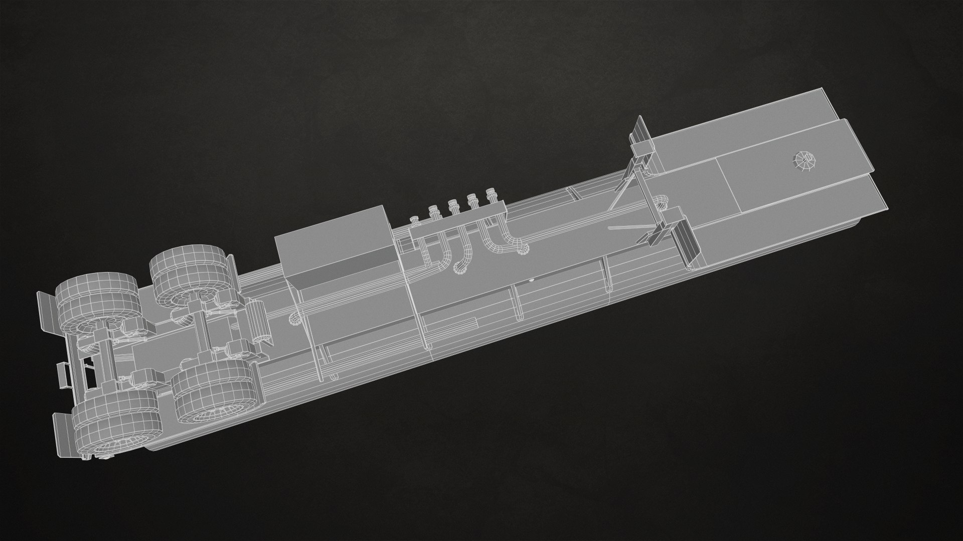 Fuel Tank Trailer Low Poly 3D Model TurboSquid 1744726
