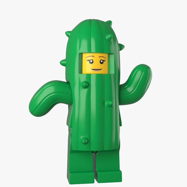 3D Lego Cactus Girl 3d Model model