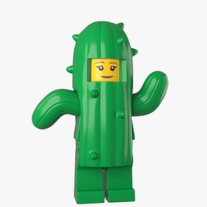Lego Cactus Girl 3d Model