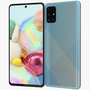 realistic samsung galaxy a71 3D model