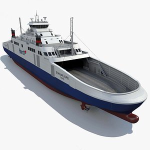 ship lng ferry 3d model
