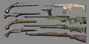3D scar-l m24 awm
