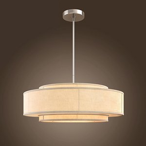 max three-tier linen banded pendant