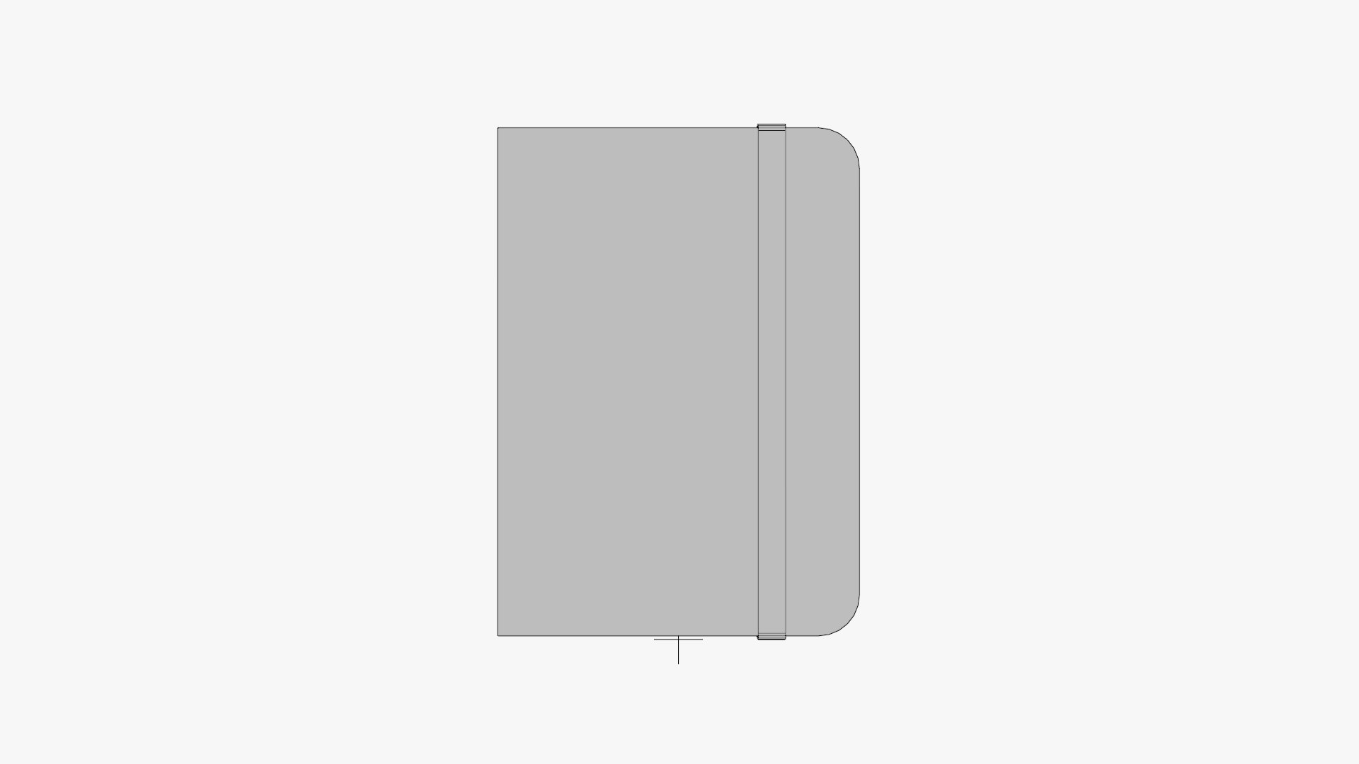 3D Basic Notebook - Geometry Only No Textures No Materials Model ...