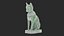 Ancient Egyptian Cat Statue Black Print