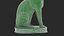 Ancient Egyptian Cat Statue Black Print