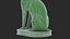 Ancient Egyptian Cat Statue Black Print