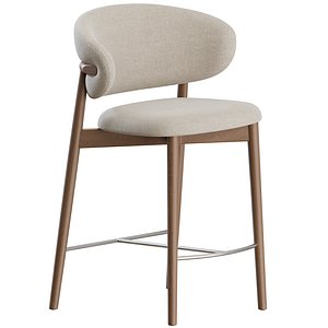 3D Oleandro Stool Wood by Calligaris