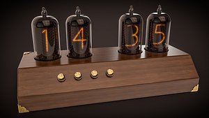 Retro Clock Nixie Tubes