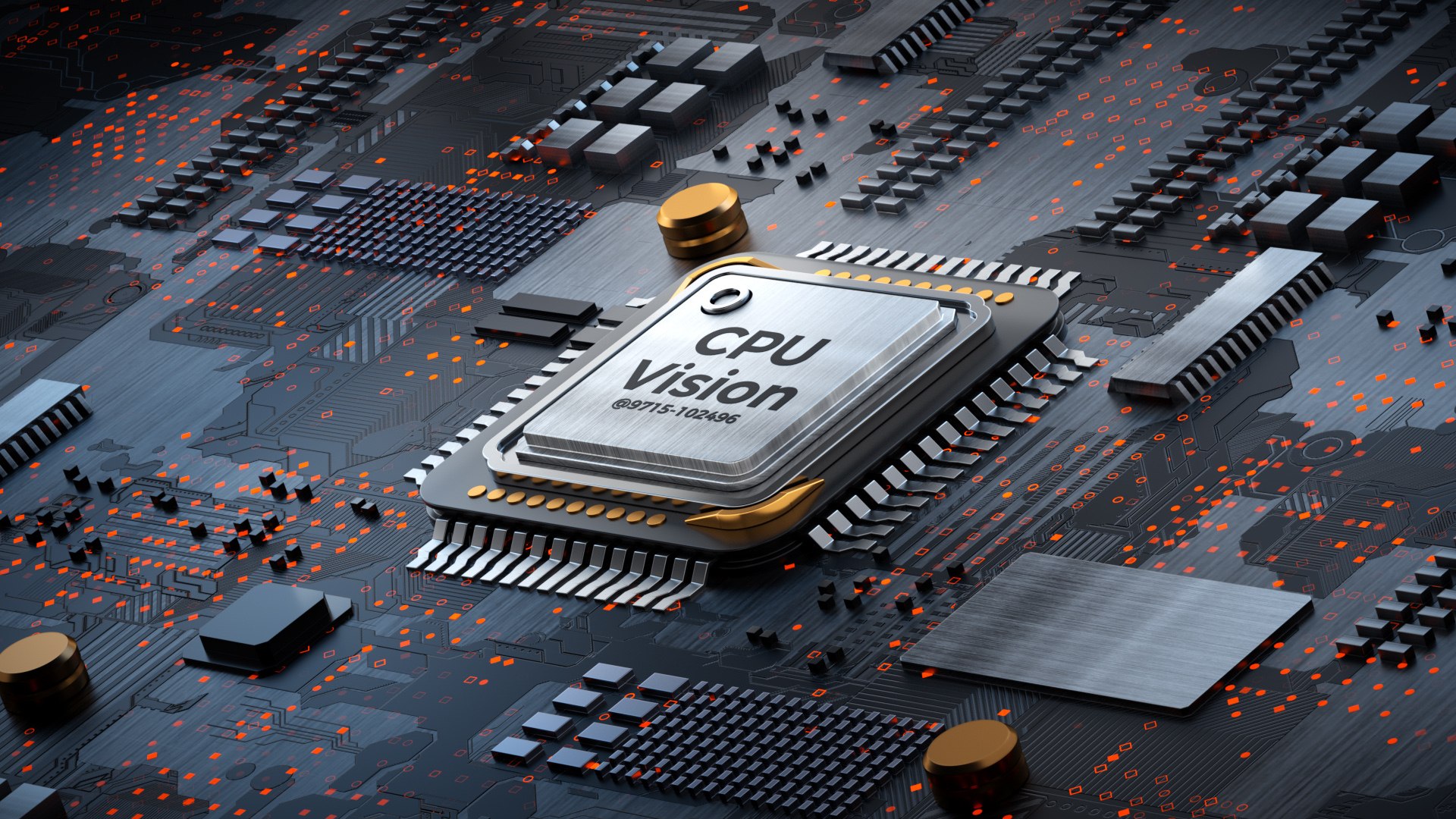 3D Vision CPU Chip Concept Design Computer - TurboSquid 2280124