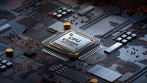 3D Vision CPU  Chip Concept Design computer