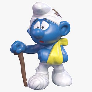 Smurf Injured 3D model