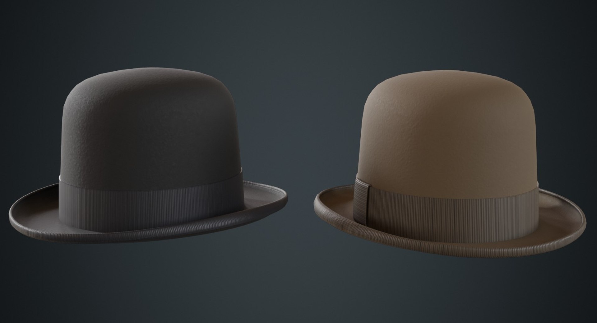Bowler Hat 1a 3D Model - TurboSquid 1377385