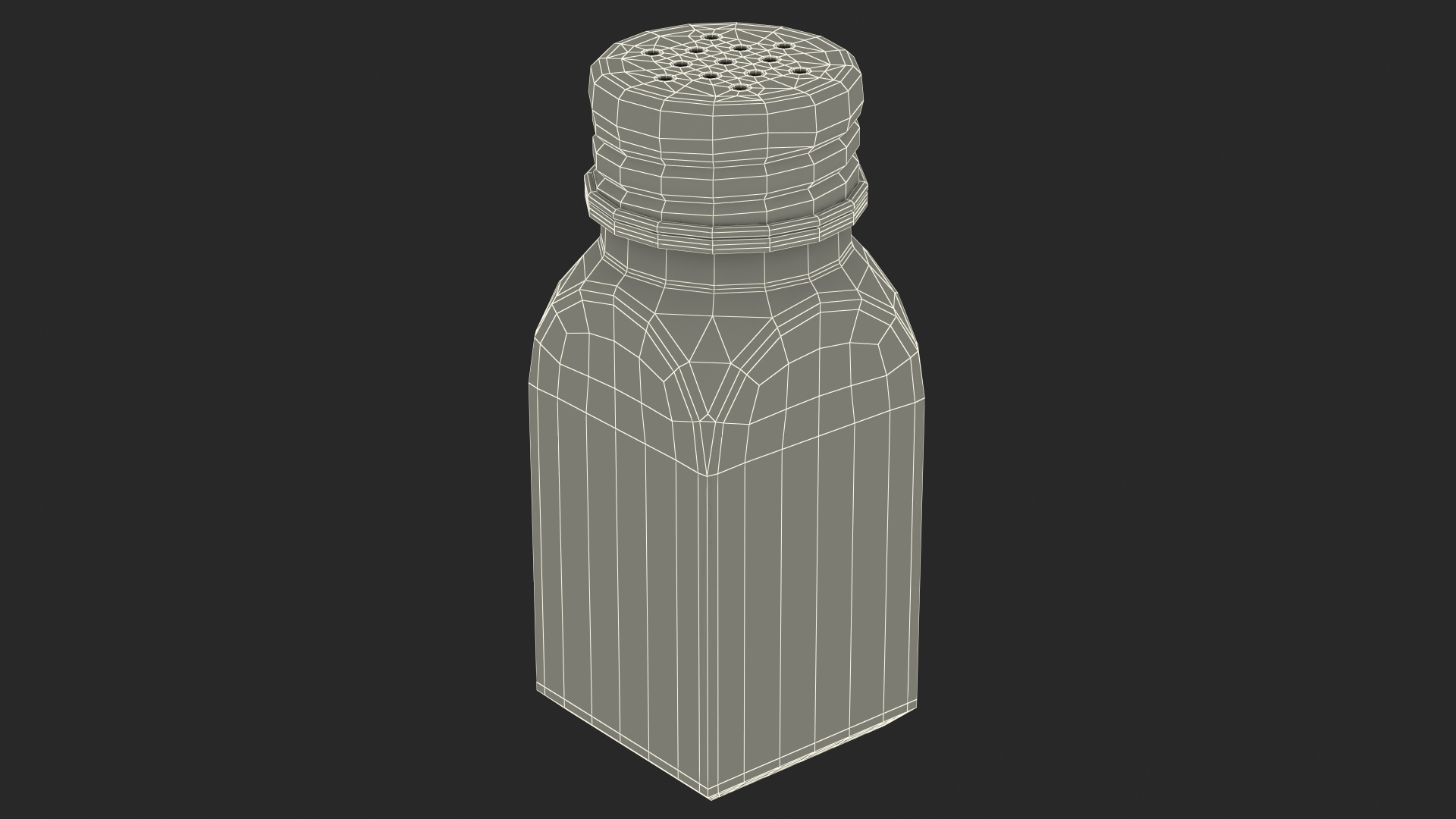 Square Glass Pepper Shaker 3D Model TurboSquid 1824315