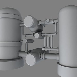 3d model industrial pipe