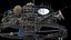 3D model Steampunk Space Station
