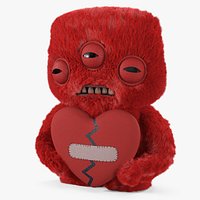 Fuggler Alien Love Fugg Plush Red Fur