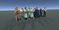 Low Poly Business People