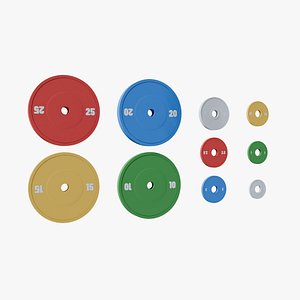 3D Olympic Bumper Weight Plates
