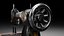 Singer Old Sewing Machine modelo 3D y textura PBR