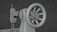 Singer Old Sewing Machine modelo 3D y textura PBR