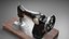 Singer Old Sewing Machine modelo 3D y textura PBR