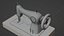 Singer Old Sewing Machine modelo 3D y textura PBR