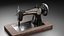 Singer Old Sewing Machine modelo 3D y textura PBR