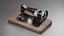 Singer Old Sewing Machine modelo 3D y textura PBR