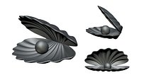 Shell pearl  for 3D printing