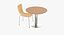 shell chair table 3d model