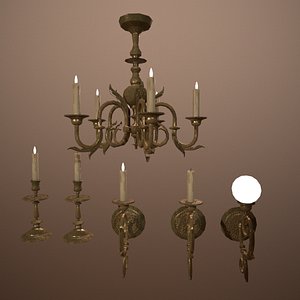 Antique Lighting -PBR Game Ready
