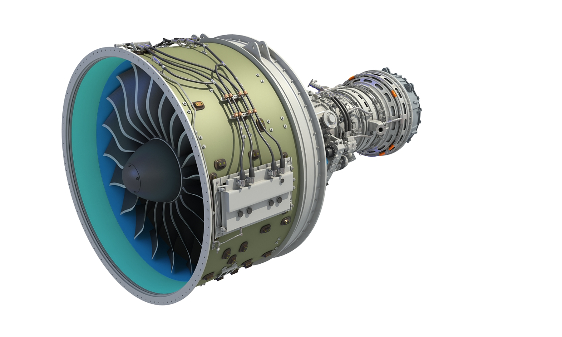 Geared turbofan engine 3D model - TurboSquid 1469406