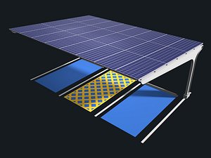 3D Solar carport for disabled 25U09