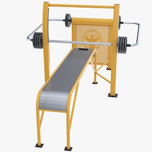 Street Bench Press 3D model