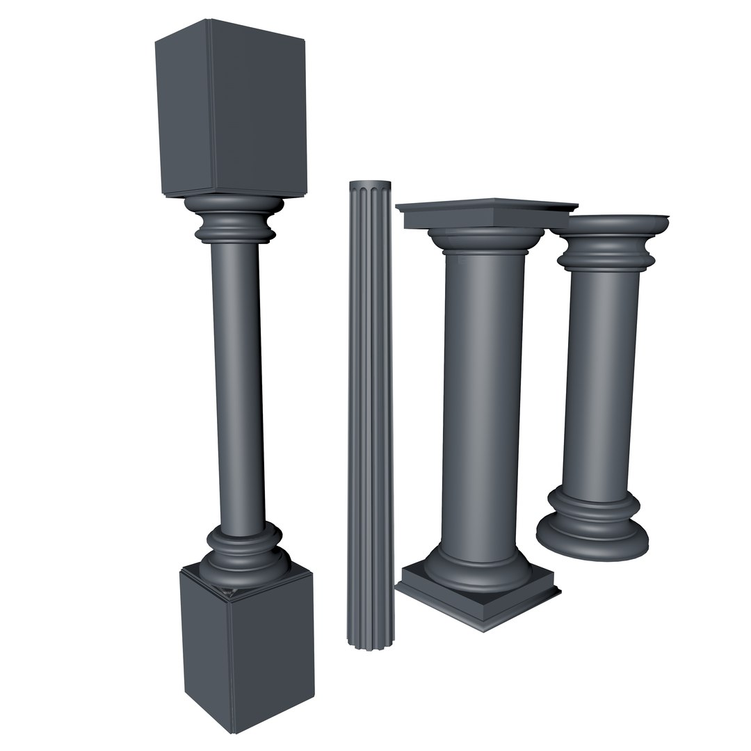 Columns 3d Obj