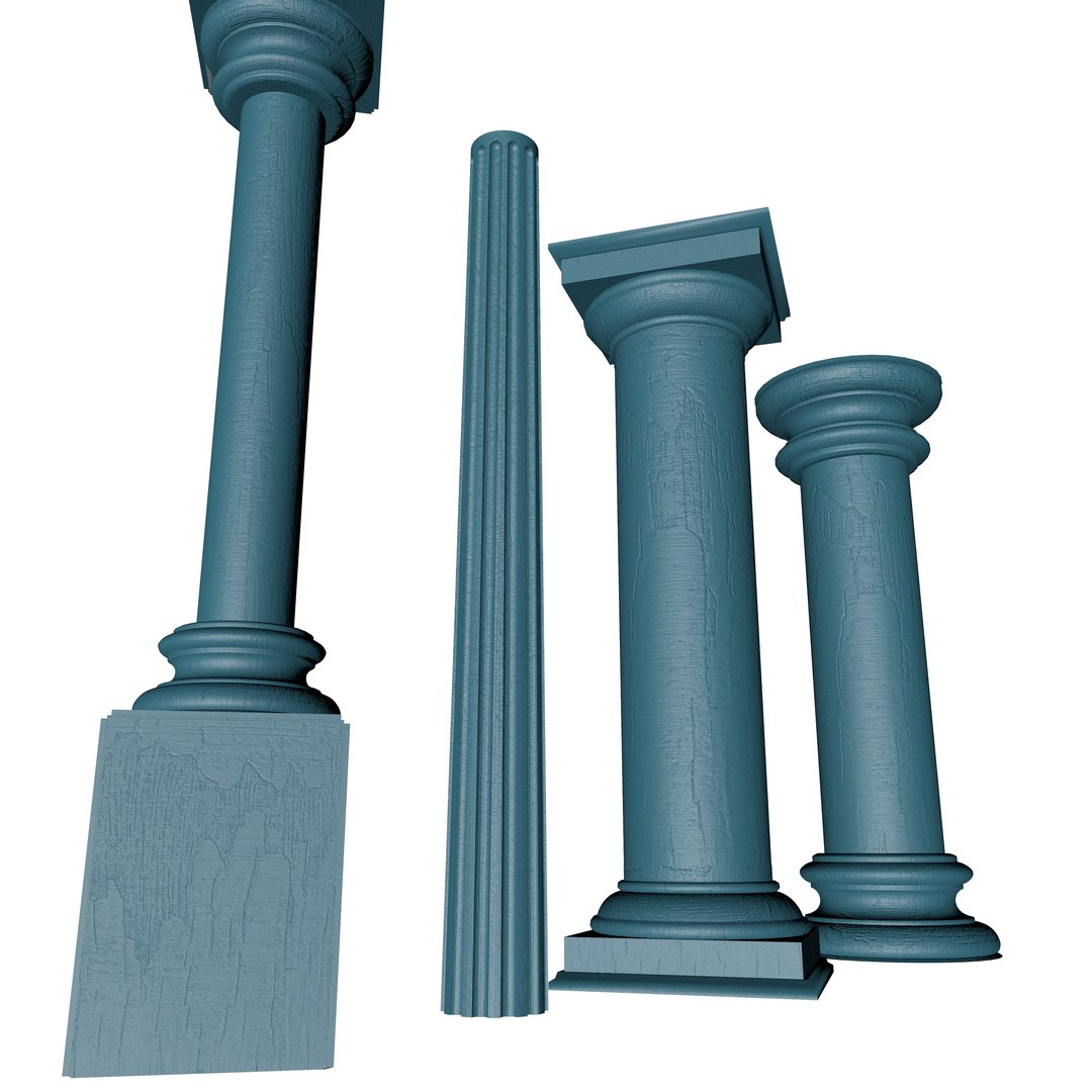 Columns 3d Obj
