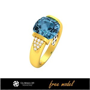 3D CAD Ring - Free 3D Model