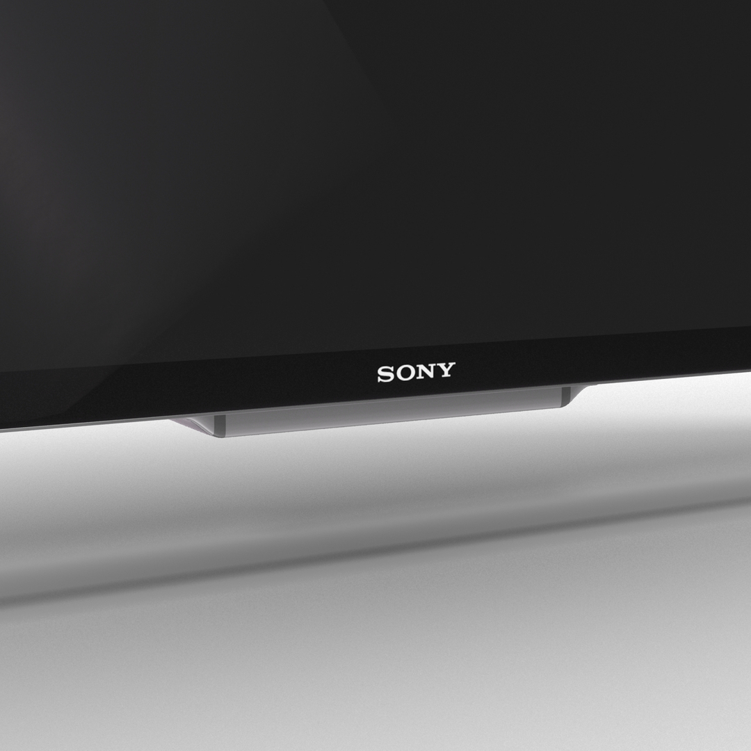 3d model sony 65 inch 4k