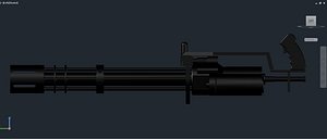 3d minigun model